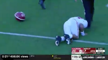 Alabama’s Tua Tagovailoa Out For The Season, Possibly Career Altering Injury