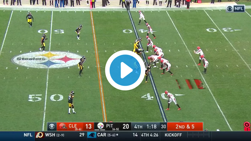 WATCH: Steelers Get Revenge on Browns with Game-Sealing Interception