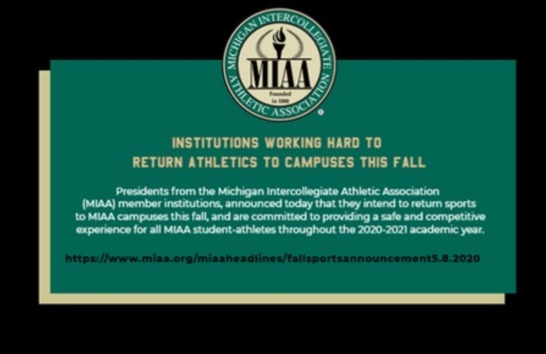 MIAA Institutions Plan to Return Athletics This Fall