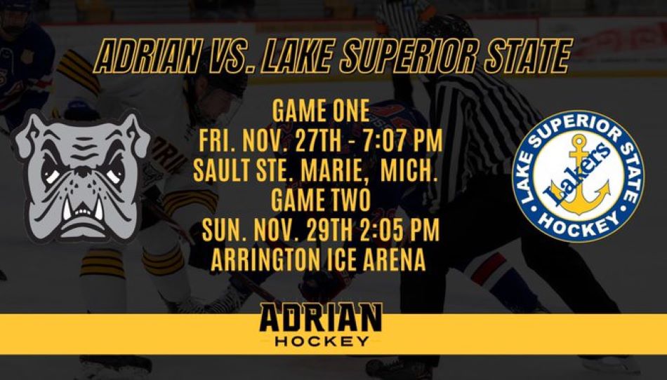 Division Three Adrian College Will Face Division One Lake Superior State University