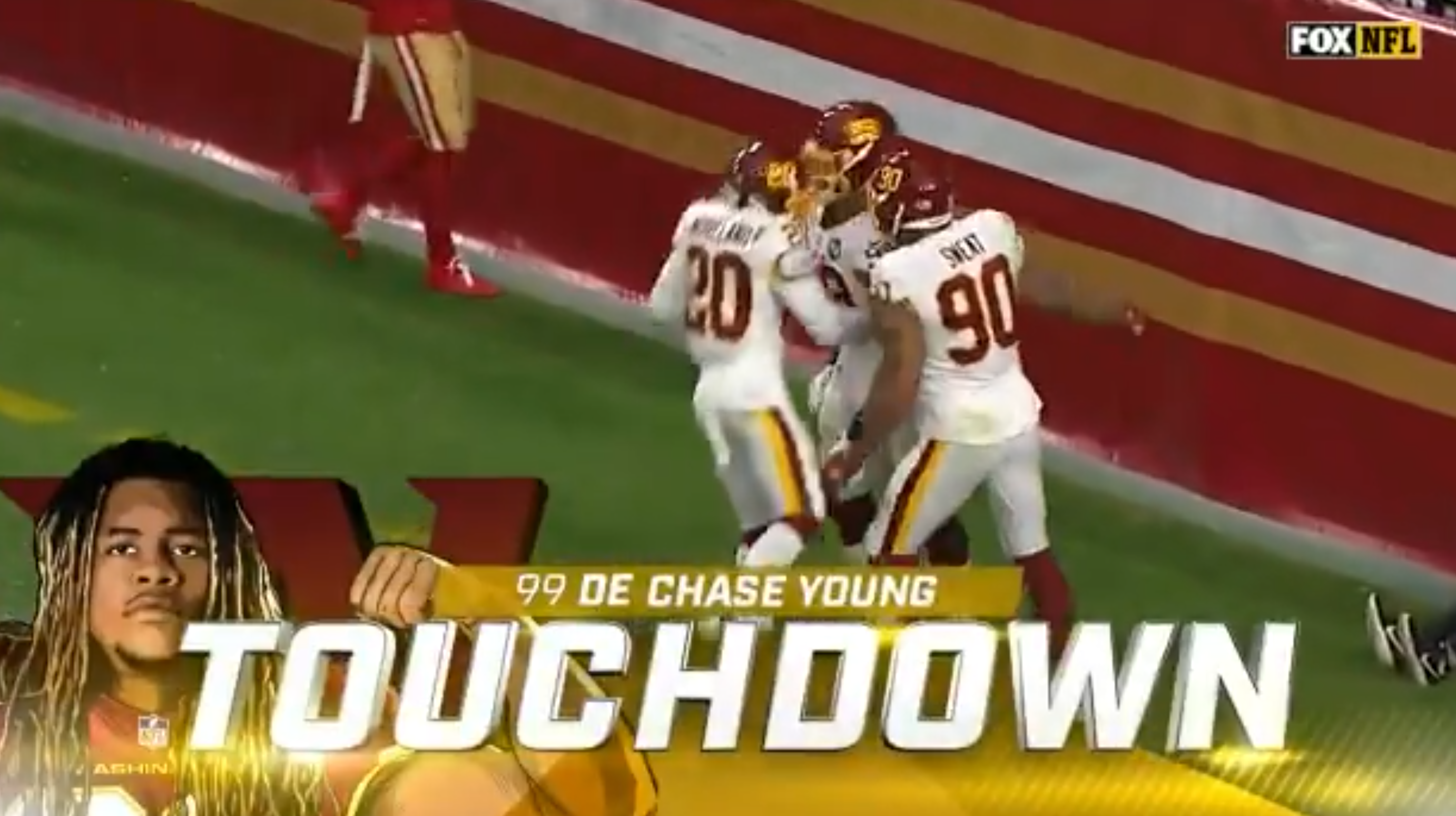 WATCH: Chase Young Runs Back Fumble For 44-Yard Touchdown