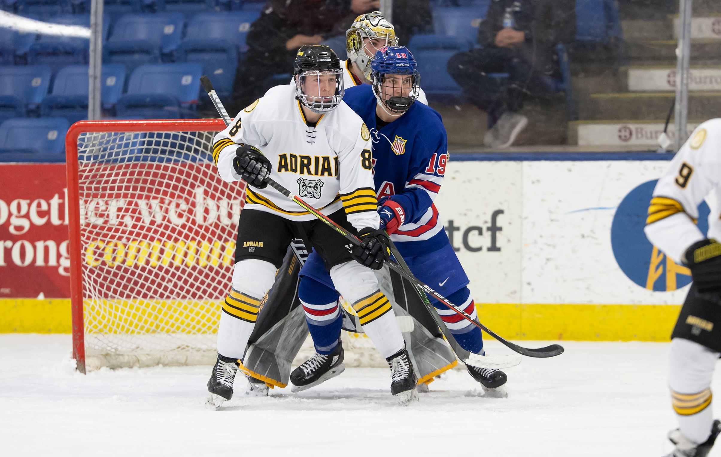 Adrian College Rides Solid Goaltending and Balanced Offense Past CUW Falcons