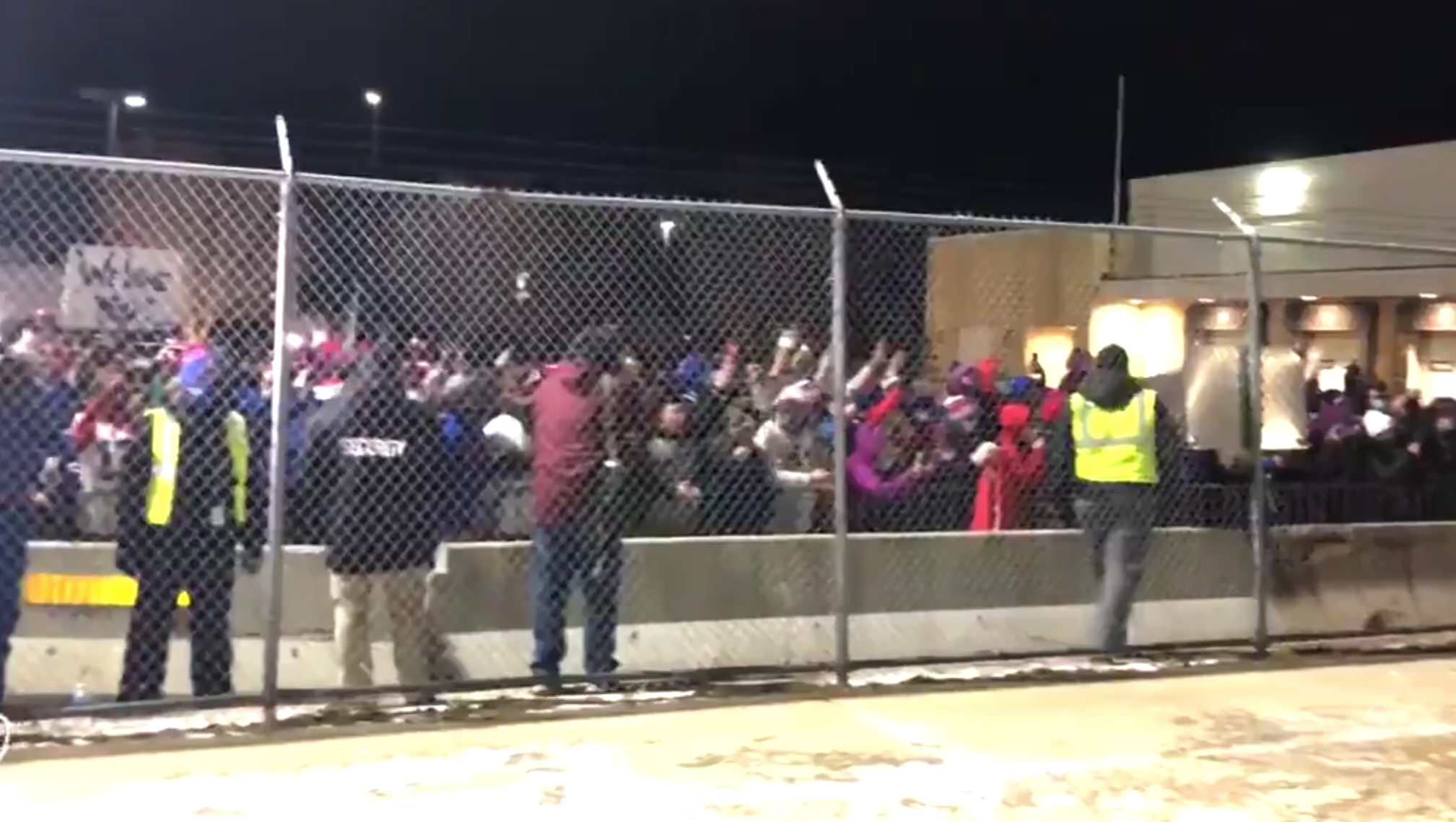WATCH: Group of Buffalo Bills Fans Greet Team at Airport at 3am After Loss