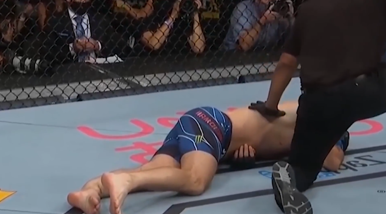 WATCH: Absolutely Gruesome Injury Ends UFC 261 Between Chris Weidman and Uriah Hall