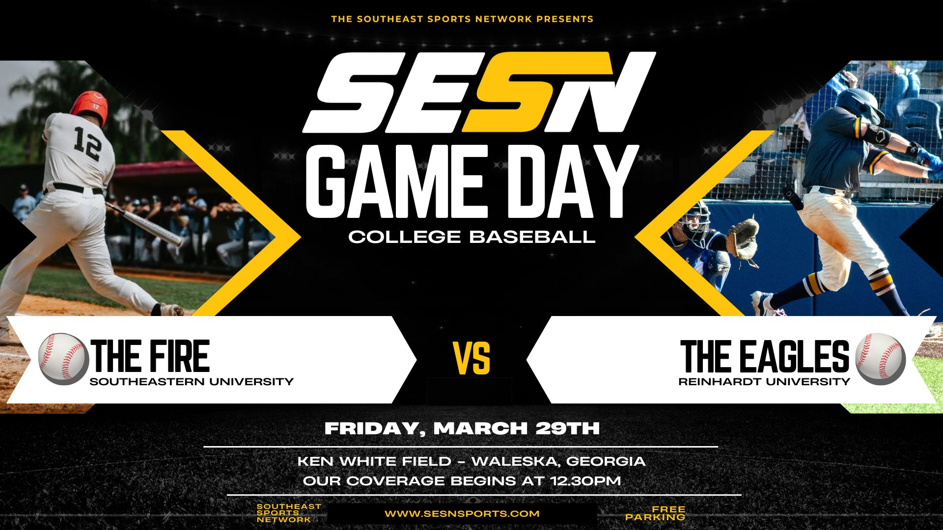 No. 1 Southeastern Set to Clash with No. 11 Reinhardt in Highly Anticipated Three-Game Series