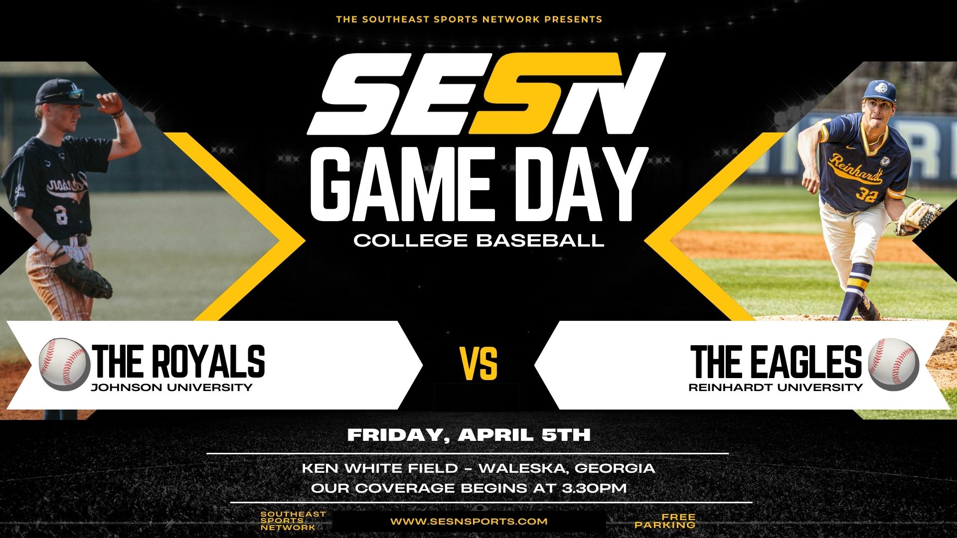 No. 11 Reinhardt to Host Johnson in Anticipated Three-Game Series